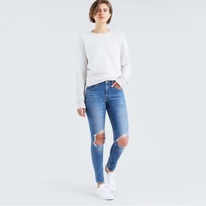721 HIGH RISE RIPPED SKINNY JEAN